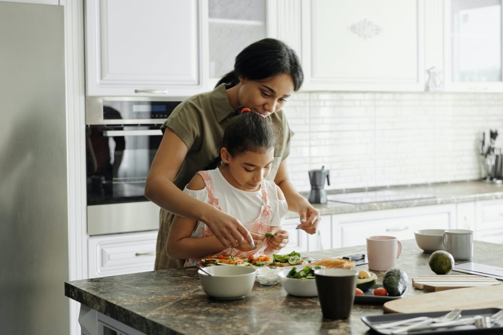 family cooking
