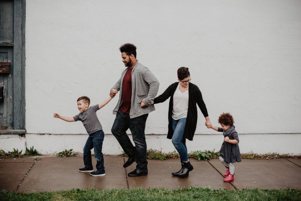 family walking
